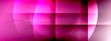 Vektör soyut arkaplan - gölgeler ve ışık efektleri ile sıvı gradyanı üzerinde daire ve çapraz çapraz. Metin için tekno ya da ticari parlak tasarım şablonları