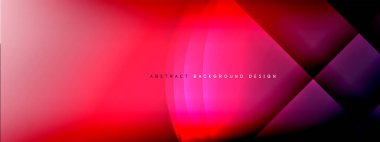 Vektör soyut arkaplan - gölgeler ve ışık efektleri ile sıvı gradyanı üzerinde daire ve çapraz çapraz. Metin için tekno ya da ticari parlak tasarım şablonları