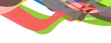 Akışkan dalga renkli soyut arkaplan. Dinamik renkli canlı vektör tasarımı