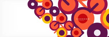 Kapaklar, afişler, el ilanları ve posterler ve diğer şablonlar için çemberler ve çizgiler soyut arkaplan