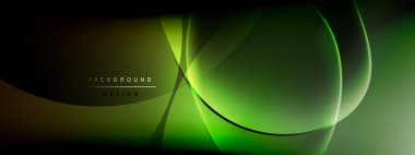 Vektör soyut arkaplan - sıvı kabarcıklar, gölgeler ve ışık efektleri ile sıvı gradyan şekiller. Metin için parlak tasarım şablonu