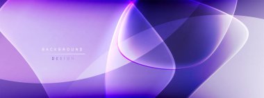 Vektör soyut arkaplan - sıvı kabarcıklar, gölgeler ve ışık efektleri ile sıvı gradyan şekiller. Metin için parlak tasarım şablonu