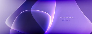 Vektör soyut arkaplan - sıvı kabarcıklar, gölgeler ve ışık efektleri ile sıvı gradyan şekiller. Metin için parlak tasarım şablonu