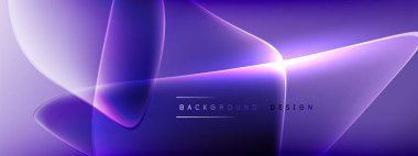 Vektör soyut arkaplan - sıvı kabarcıklar, gölgeler ve ışık efektleri ile sıvı gradyan şekiller. Metin için parlak tasarım şablonu