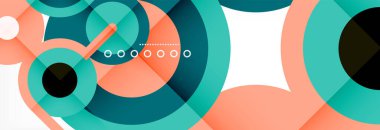 Kapaklar, afişler, el ilanları ve posterler ve diğer şablonlar için çemberler ve çizgiler soyut arkaplan