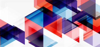 Geometrik soyut arkaplan, mozaik üçgen ve altıgen şekiller. İş veya teknoloji sunumu, İnternet posteri veya web broşürü kapağı, duvar kağıdı için modaya uygun soyut düzen şablonu