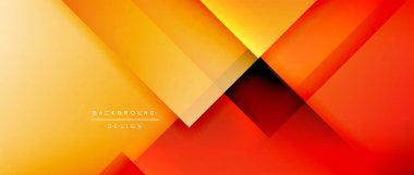 Kare şekiller bileşimi, akışkan geometrik soyut arkaplan. 3B gölge efektleri, modern tasarım şablonu