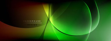 Vektör soyut arkaplan - sıvı kabarcıklar, gölgeler ve ışık efektleri ile sıvı gradyan şekiller. Metin için parlak tasarım şablonu