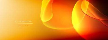 Vektör soyut arkaplan - sıvı kabarcıklar, gölgeler ve ışık efektleri ile sıvı gradyan şekiller. Metin için parlak tasarım şablonu