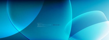 Vektör soyut arkaplan - sıvı kabarcıklar, gölgeler ve ışık efektleri ile sıvı gradyan şekiller. Metin için parlak tasarım şablonu