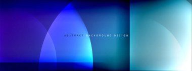 Vektör soyut arkaplan - gölgeler ve ışık efektleri ile sıvı gradyanı üzerinde daire ve çapraz çapraz. Metin için tekno ya da ticari parlak tasarım şablonları