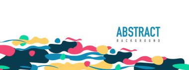 Moda sıvı biçimi, soyut tasarım şekilleri, pankartlar, broşürler, posterler, web iniş sayfaları, kapaklar veya pankartlar için dinamik vektör arkaplanı