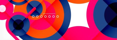 Kapaklar, afişler, el ilanları ve posterler ve diğer şablonlar için çemberler ve çizgiler soyut arkaplan