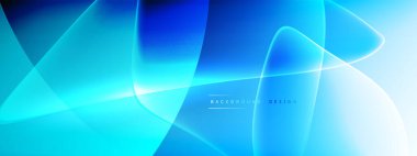 Vektör soyut arkaplan - sıvı kabarcıklar, gölgeler ve ışık efektleri ile sıvı gradyan şekiller. Metin için parlak tasarım şablonu