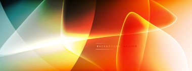 Vektör soyut arkaplan - sıvı kabarcıklar, gölgeler ve ışık efektleri ile sıvı gradyan şekiller. Metin için parlak tasarım şablonu