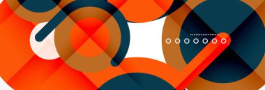 Kapaklar, afişler, el ilanları ve posterler ve diğer şablonlar için çemberler ve çizgiler soyut arkaplan