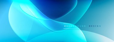 Vektör soyut arkaplan - sıvı kabarcıklar, gölgeler ve ışık efektleri ile sıvı gradyan şekiller. Metin için parlak tasarım şablonu