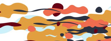 Moda sıvı biçimi, soyut tasarım şekilleri, pankartlar, broşürler, posterler, web iniş sayfaları, kapaklar veya pankartlar için dinamik vektör arkaplanı