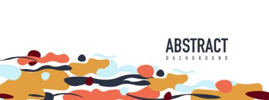 Moda sıvı biçimi, soyut tasarım şekilleri, pankartlar, broşürler, posterler, web iniş sayfaları, kapaklar veya pankartlar için dinamik vektör arkaplanı