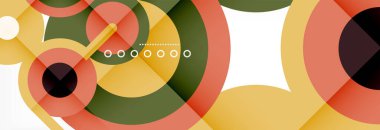 Kapaklar, afişler, el ilanları ve posterler ve diğer şablonlar için çemberler ve çizgiler soyut arkaplan