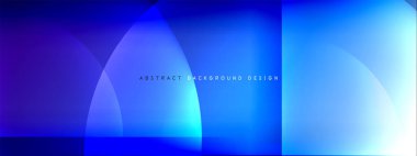 Vektör soyut arkaplan - gölgeler ve ışık efektleri ile sıvı gradyanı üzerinde daire ve çapraz çapraz. Metin için tekno ya da ticari parlak tasarım şablonları