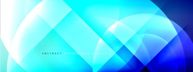 Vektör soyut arkaplan - gölgeler ve ışık efektleri ile sıvı gradyanı üzerinde daire ve çapraz çapraz. Metin için tekno ya da ticari parlak tasarım şablonları