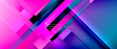 Sıvı renk eğiminde dinamik çizgiler. Metnin, logonuz veya grafikleriniz için modaylı geometrik soyut arkaplan