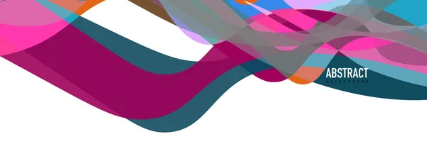 Fluido onda colorido fundo abstrato. Design dinâmico de vetores vibrantes coloridos — Vetor de Stock