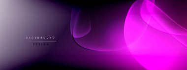 Vektör soyut arkaplan - sıvı kabarcıklar, gölgeler ve ışık efektleri ile sıvı gradyan şekiller. Metin için parlak tasarım şablonu