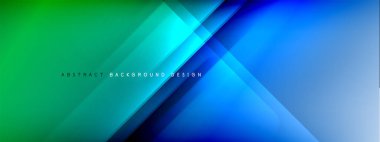 Hareket konsepti, sıvı renk eğimlerinde parlak parlak çizgiler soyut arkaplanlar. Metin için dinamik gölgeler ve ışık şablonları