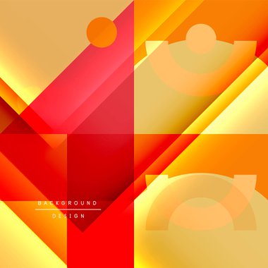 Neo memphis geometrik deseni daireler, kareler ve çizgilerle. Kapaklar, afişler, el ilanları ve posterler ve diğer şablonlar için pop sanatları soyut arka plan