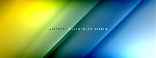 Rörelse koncept neon blanka linjer på flytande färggradienter abstrakta bakgrunder. Dynamiska skuggor och ljusmallar för text — Stock vektor