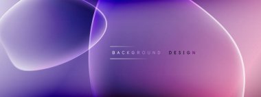 Vektör soyut arkaplan - sıvı kabarcıklar, gölgeler ve ışık efektleri ile sıvı gradyan şekiller. Metin için parlak tasarım şablonu