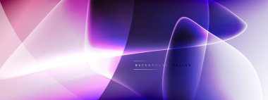 Vektör soyut arkaplan - sıvı kabarcıklar, gölgeler ve ışık efektleri ile sıvı gradyan şekiller. Metin için parlak tasarım şablonu