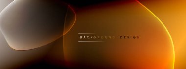 Vektör soyut arkaplan - sıvı kabarcıklar, gölgeler ve ışık efektleri ile sıvı gradyan şekiller. Metin için parlak tasarım şablonu