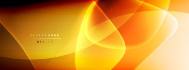 Vektör soyut arkaplan - sıvı kabarcıklar, gölgeler ve ışık efektleri ile sıvı gradyan şekiller. Metin için parlak tasarım şablonu