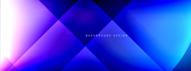 Vektör soyut arkaplan - gölgeler ve ışık efektleri ile sıvı gradyanı üzerinde daire ve çapraz çapraz. Metin için tekno ya da ticari parlak tasarım şablonları