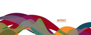 Akışkan dalga renkli soyut arkaplan. Dinamik renkli canlı vektör tasarımı