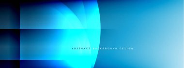 Vektör soyut arkaplan - gölgeler ve ışık efektleri ile sıvı gradyanı üzerinde daire ve çapraz çapraz. Metin için tekno ya da ticari parlak tasarım şablonları