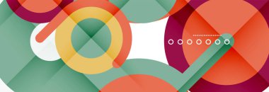 Kapaklar, afişler, el ilanları ve posterler ve diğer şablonlar için çemberler ve çizgiler soyut arkaplan