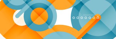 Kapaklar, afişler, el ilanları ve posterler ve diğer şablonlar için çemberler ve çizgiler soyut arkaplan