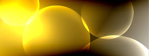 Векторные абстрактные круги жидкого пузыря на градиенте жидкости с тенями и световыми эффектами. Шаблоны: Блестящий дизайн — стоковый вектор