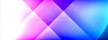 Vektör soyut arkaplan - gölgeler ve ışık efektleri ile sıvı gradyanı üzerinde daire ve çapraz çapraz. Metin için tekno ya da ticari parlak tasarım şablonları