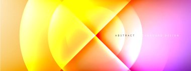 Vektör soyut arkaplan - gölgeler ve ışık efektleri ile sıvı gradyanı üzerinde daire ve çapraz çapraz. Metin için tekno ya da ticari parlak tasarım şablonları