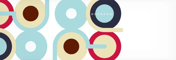 Kreise und Linien abstrakter Hintergrund für Covers, Banner, Flyer, Poster und andere Vorlagen — Stockvektor