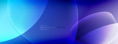 Vektör soyut arkaplan - sıvı kabarcıklar, gölgeler ve ışık efektleri ile sıvı gradyan şekiller. Metin için parlak tasarım şablonu