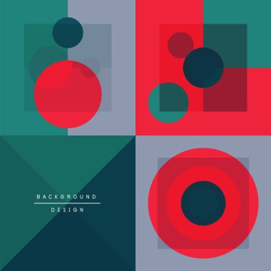 Neo memphis geometrik deseni daireler, kareler ve çizgilerle. Kapaklar, afişler, el ilanları ve posterler ve diğer şablonlar için pop sanatları soyut arka plan