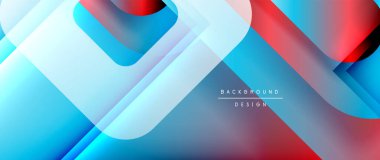 Çizgiler ve modern formlarla vektör geometrik arkaplan. Soyut yuvarlak şekiller, gölge ve ışık efektleri ile akışkan eğimli