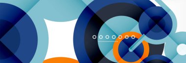 Kapaklar, afişler, el ilanları ve posterler ve diğer şablonlar için çemberler ve çizgiler soyut arkaplan