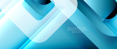 Çizgiler ve modern formlarla vektör geometrik arkaplan. Soyut yuvarlak şekiller, gölge ve ışık efektleri ile akışkan eğimli